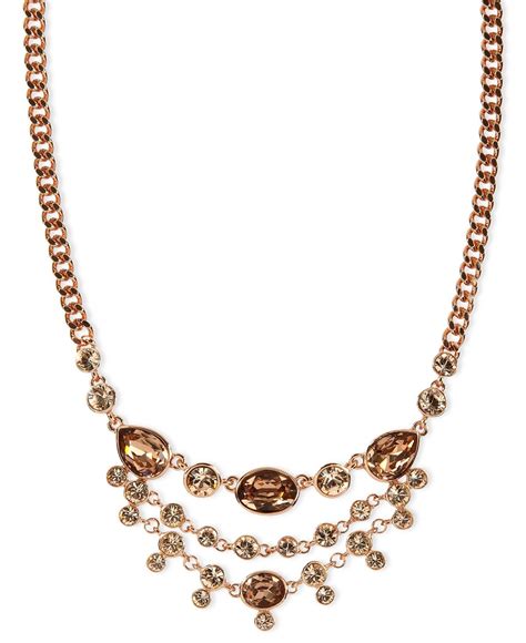 givenchy cubic zirconia collar necklace|givenchy rose gold jewelry.